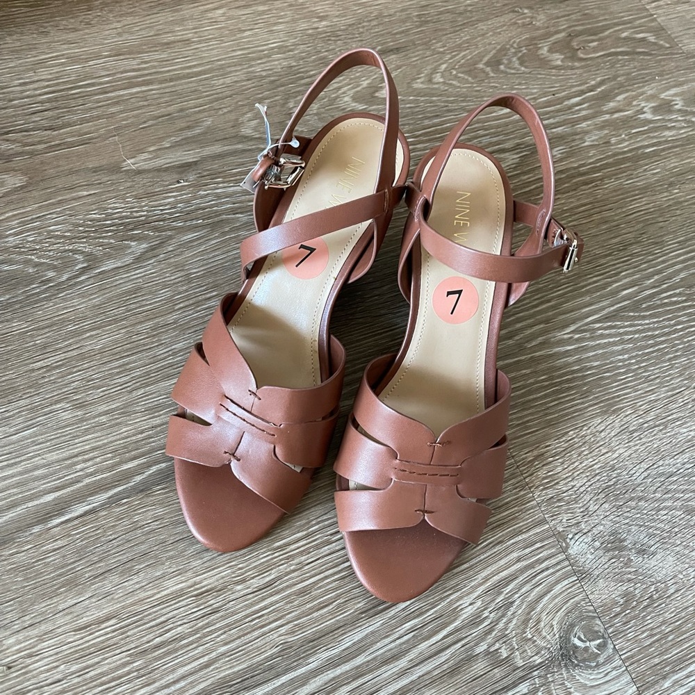 leather wedge sandal